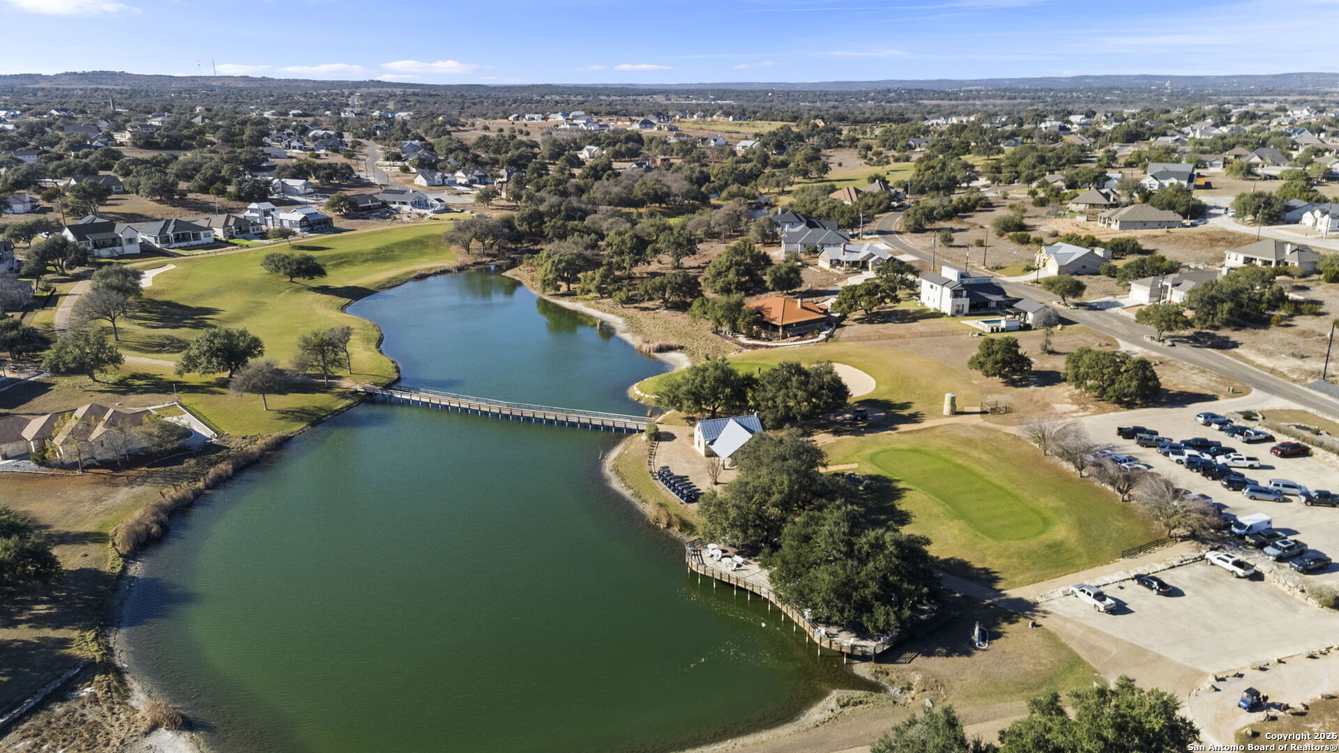 418 George Dolson Blanco, TX 78606 - Photo 7 of 14 an aerial view of a house with a lake view