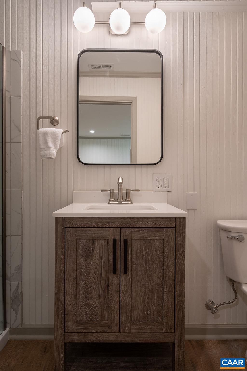 7511 Plank Road Afton, VA 22920 - Photo 31 of 47 a bathroom with a sink vanity and a mirror