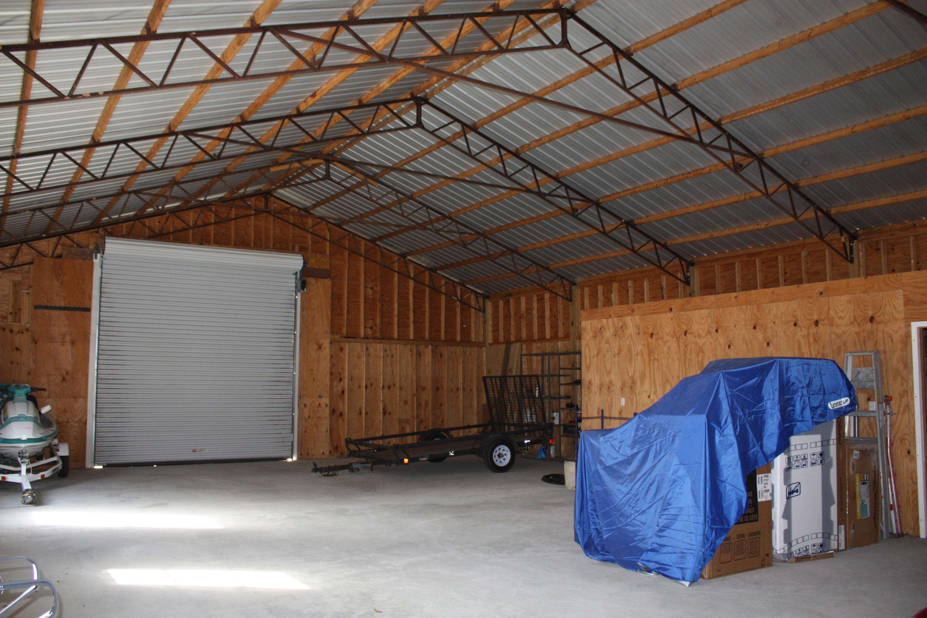 306 Steele Church Road DeFuniak Springs, FL 32435 - Photo 41 of 47 Pole barn interior