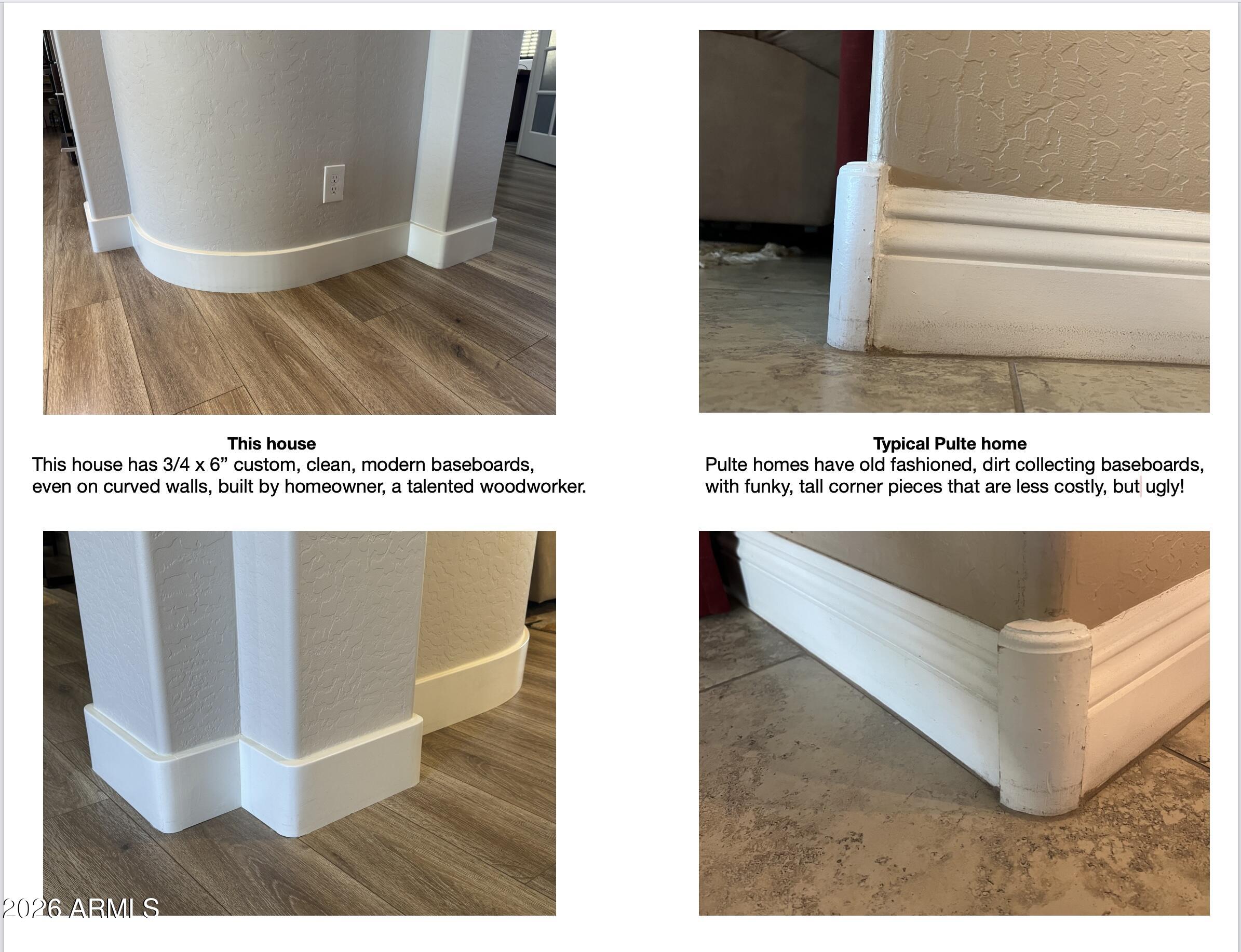 26841 West Marco Polo Road Buckeye, AZ 85396 - Photo 16 of 54 Baseboard comparison