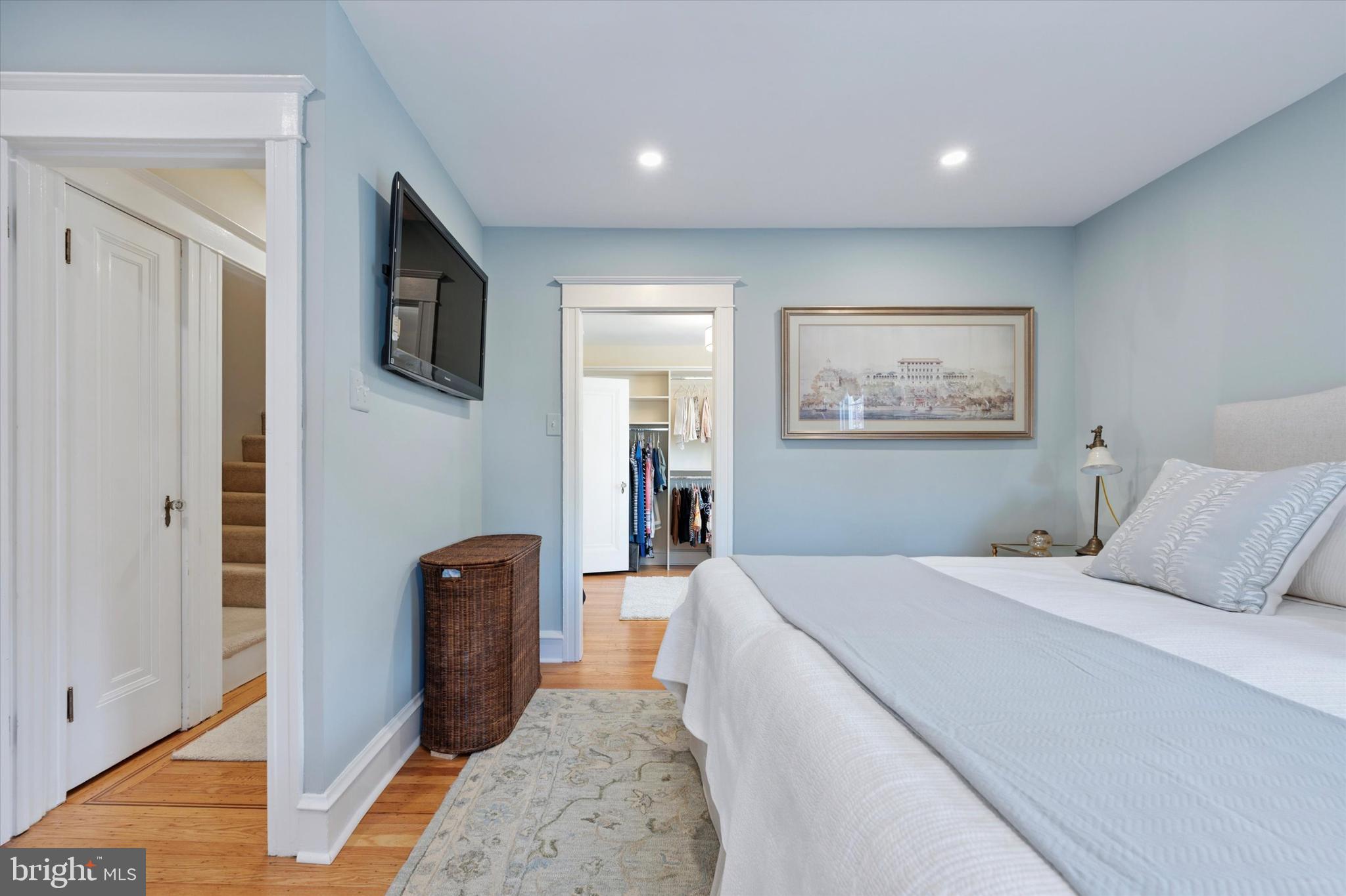 2918 Rising Sun Road Ardmore, PA 19003 - Photo 19 of 33 a bed room with a bed and a television