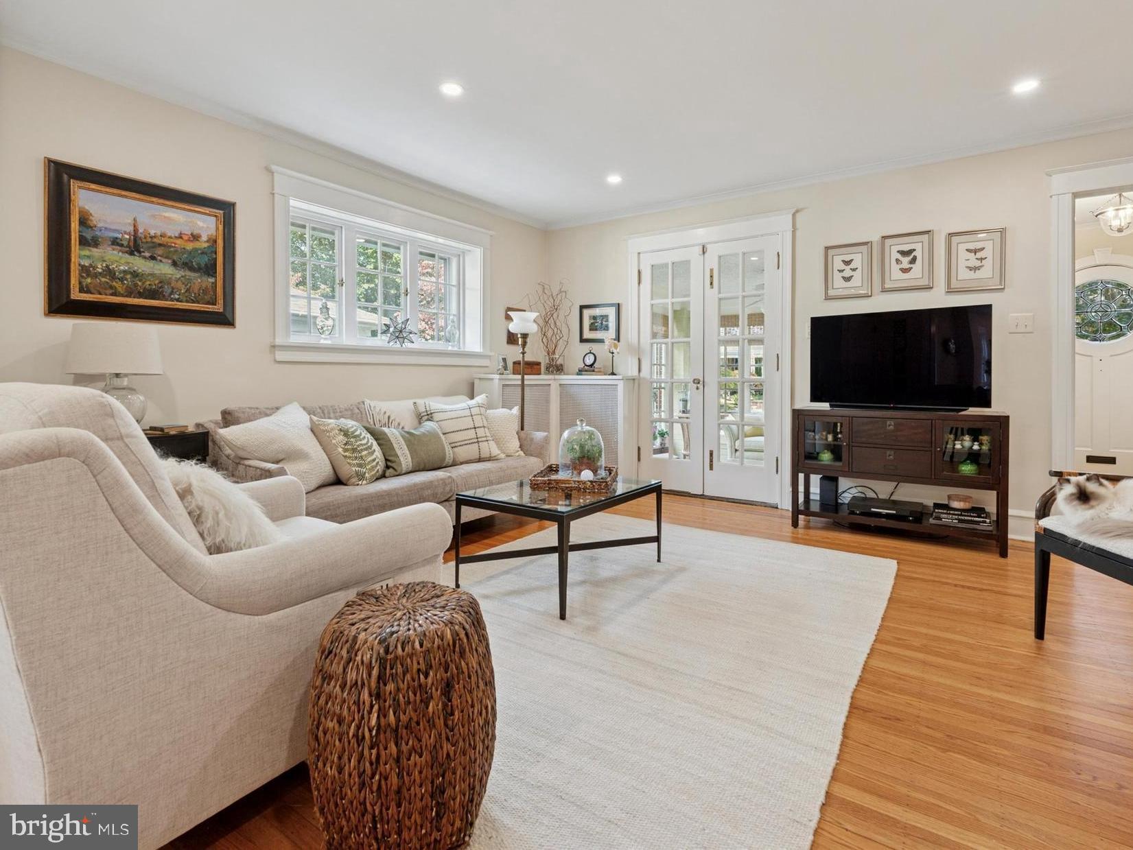 2918 Rising Sun Road Ardmore, PA 19003 - Photo 9 of 33 a living room with furniture and a flat screen tv