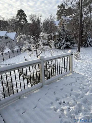 a view of a black gate