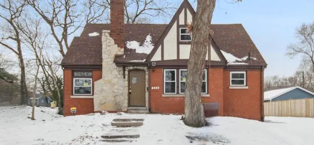 a front view of a house