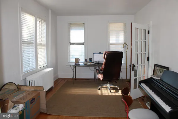 a room with furniture and a window