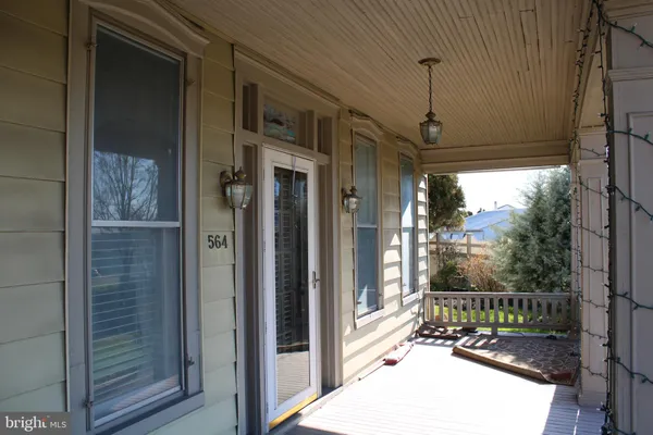 a view of a balcony