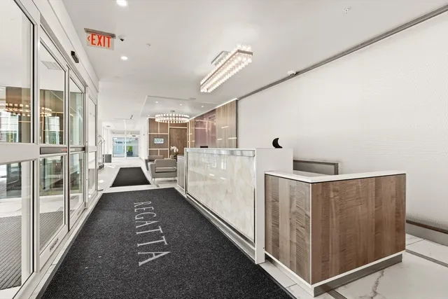 a building with trees in front of it