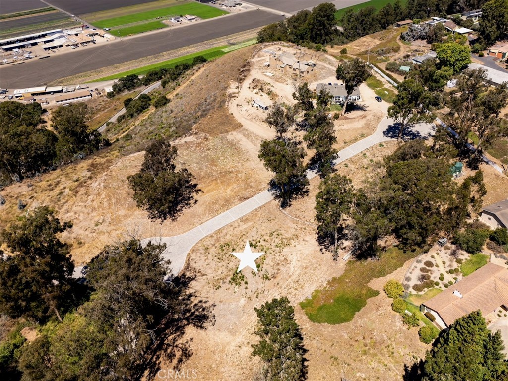 0 Castle Bluff Road Arroyo Grande, CA 93420 - Photo 15 of 31 Aerial of Lot 2 building site facing west towards oceanviews