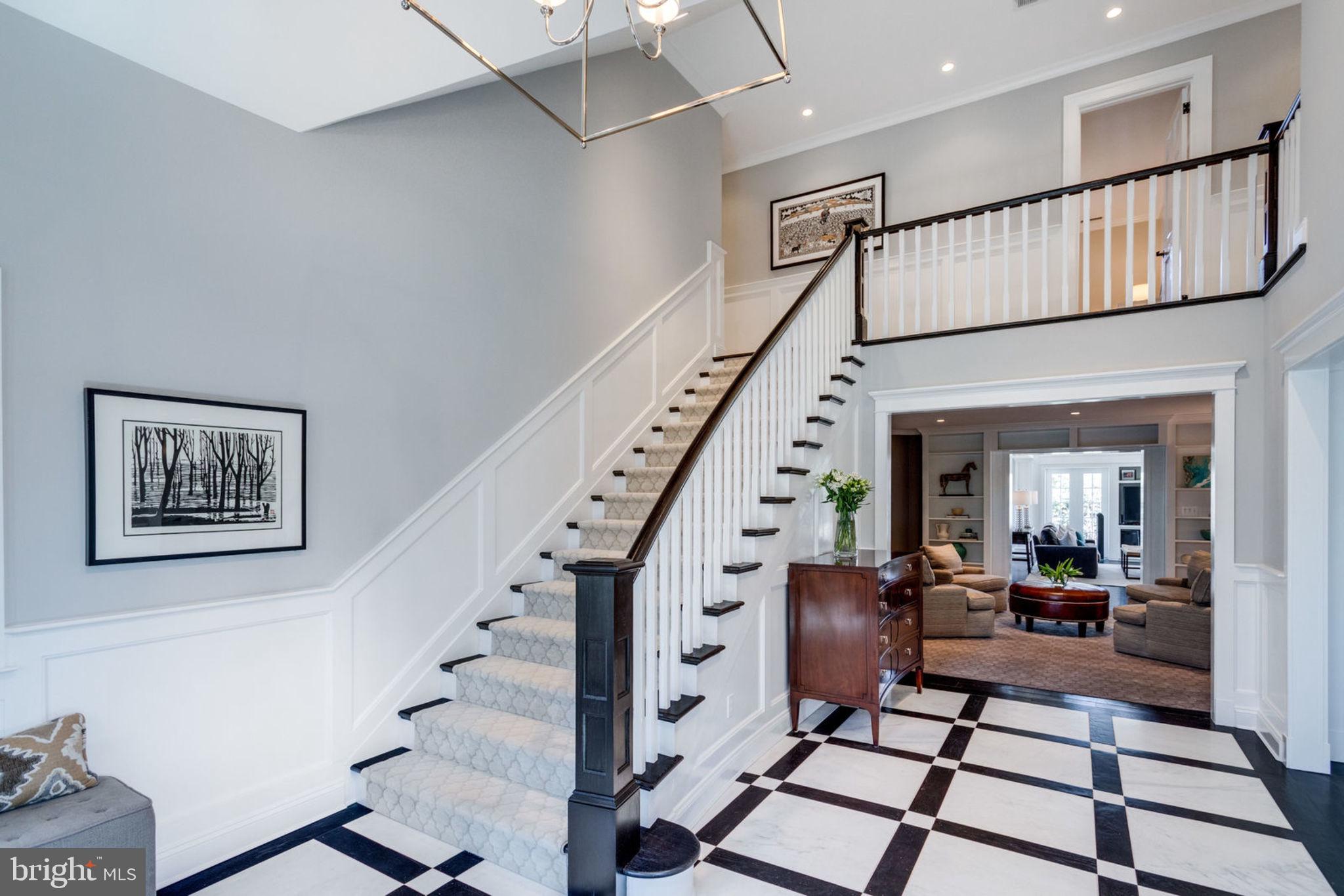 913 Lynton Place McLean, VA 22102 - Photo 4 of 57 Two Story Foyer with marble flooring