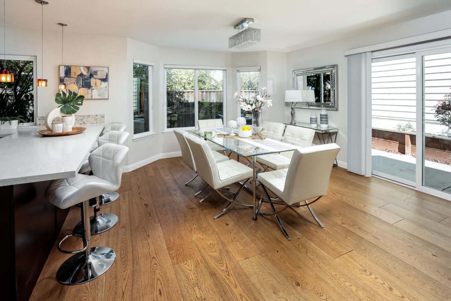 2307 Cresthaven Street Milpitas, CA 95035 - Photo 6 of 24 a view of a dining room with furniture window and wooden floor