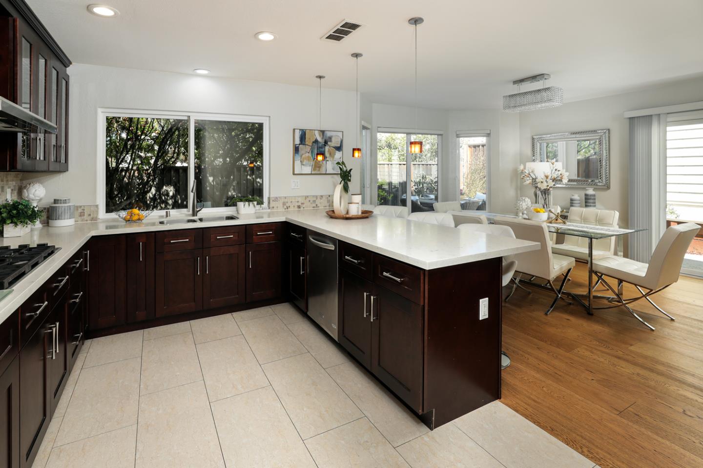 2307 Cresthaven Street Milpitas, CA 95035 - Photo 9 of 24 a kitchen with a sink counter top space and appliances