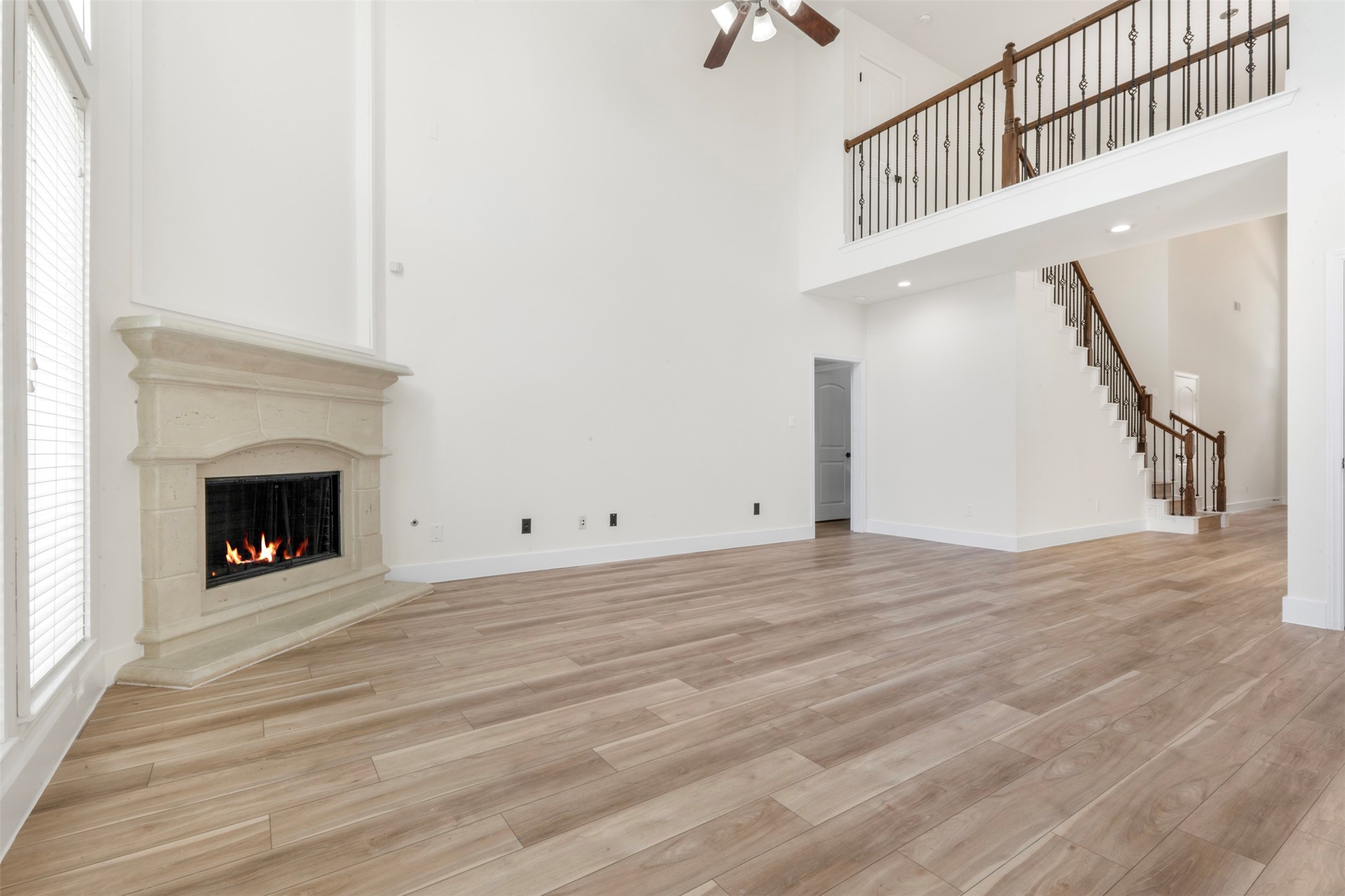 26422 Red Cliff Ridge Katy, TX 77494 - Photo 9 of 40 From the breakfast room you get the full view of the family room and the upstairs cat-walk over the front hall.