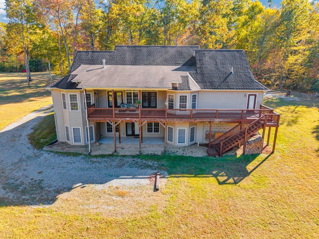 700 Falls Road Monterey, TN 38574 - Photo 63 of 72 an aerial view of a house with swimming pool