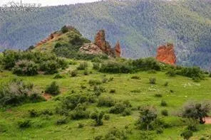 a view of city and mountain