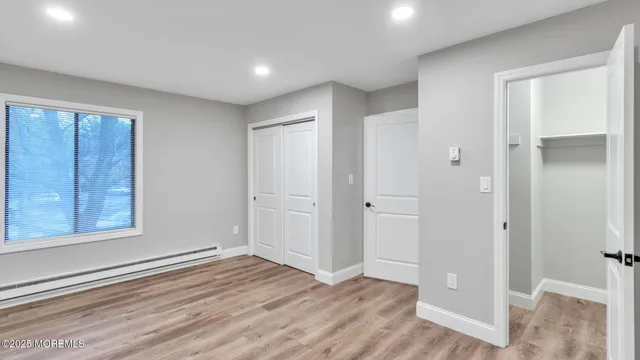 wooden floor and windows in a room