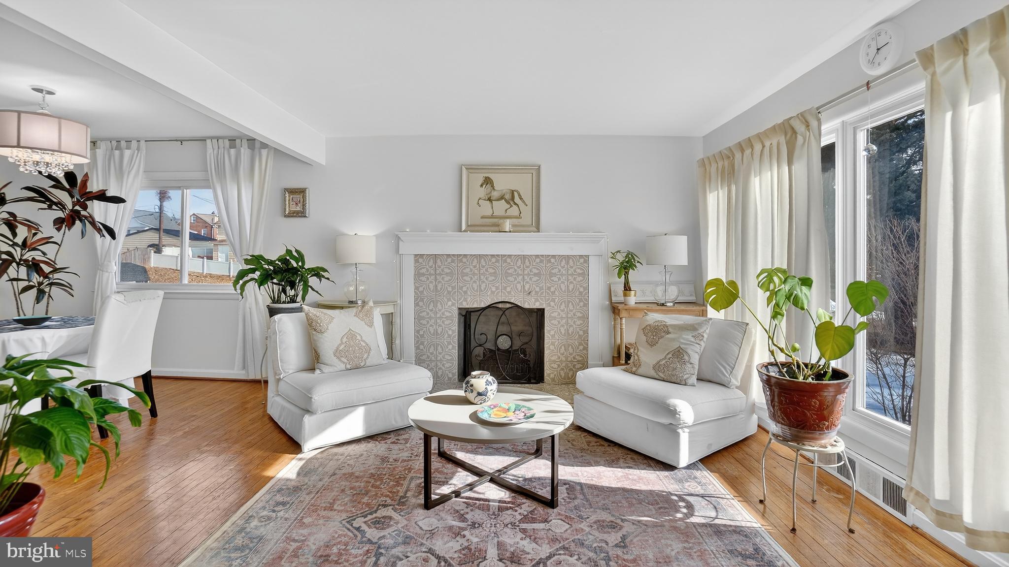 206 Mountain Road Linthicum Heights, MD 21090 - Photo 5 of 53 a living room with furniture fireplace and potted plant