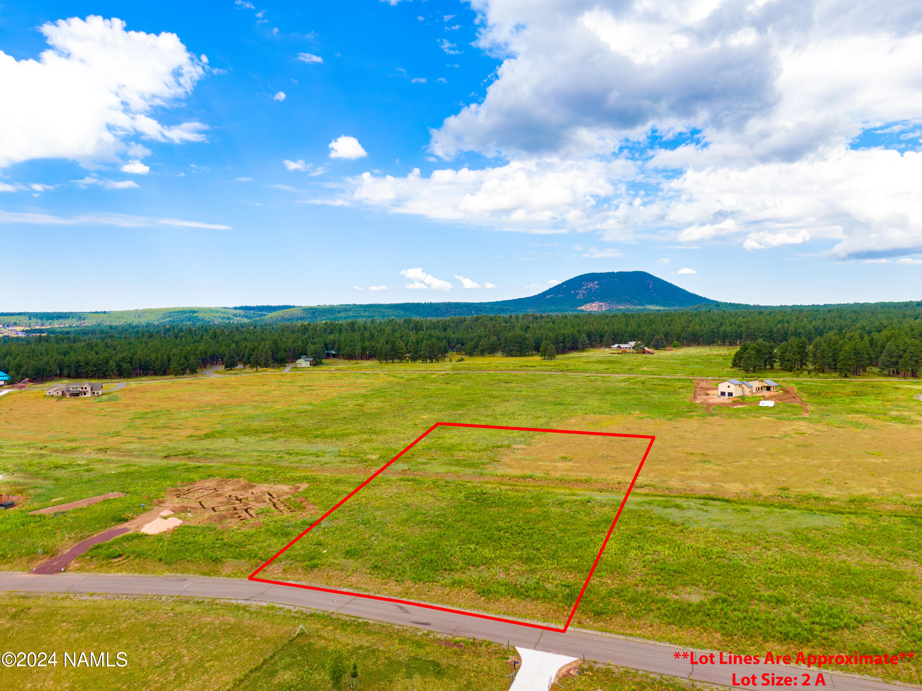 8914 Ranch At The Peaks Way Flagstaff, AZ 86001 - Photo 2 of 25 View West With Lot Lines