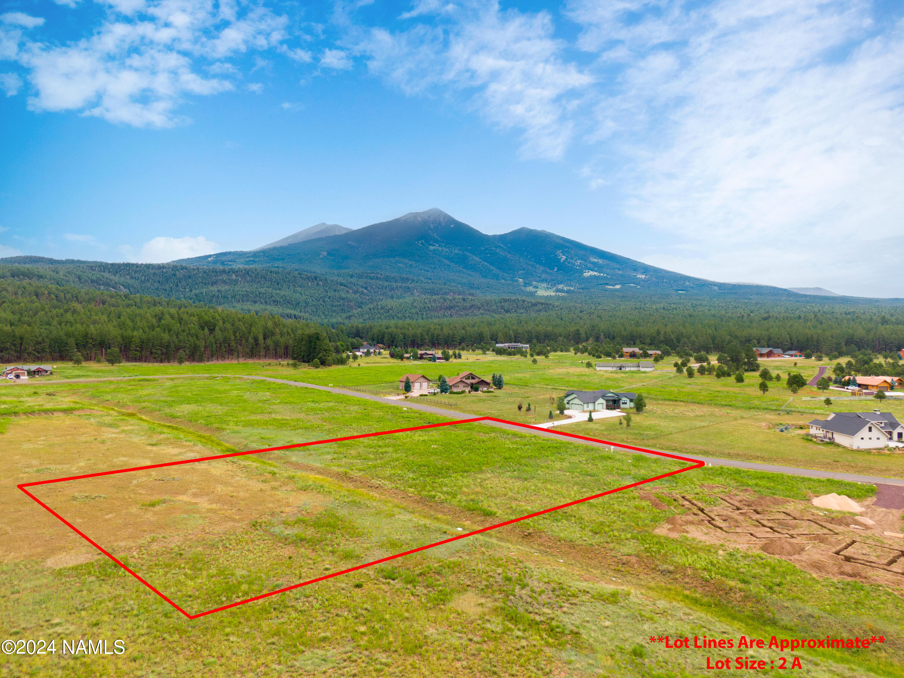 8914 Ranch At The Peaks Way Flagstaff, AZ 86001 - Photo 22 of 25 Aerial Lot and Mountain View