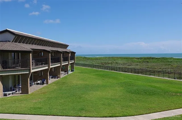 a view of an outdoor space with a lake view