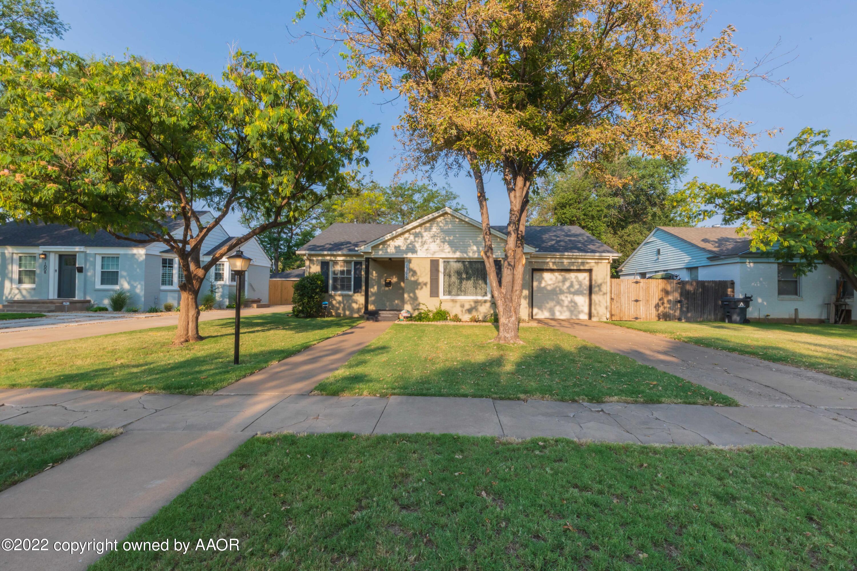 1006 South Lamar Street Amarillo, TX 79102 - Photo 32 of 32 a view of house with outdoor space and tree s