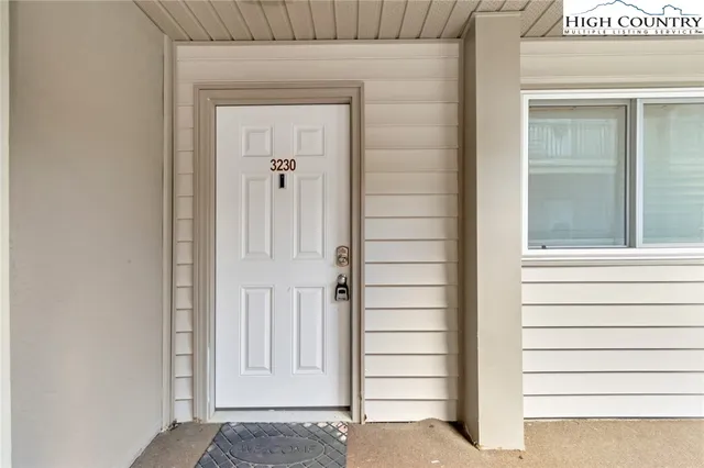 a view of front door door of a house