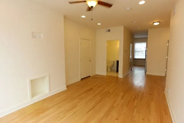 a view of a livingroom with a fireplace