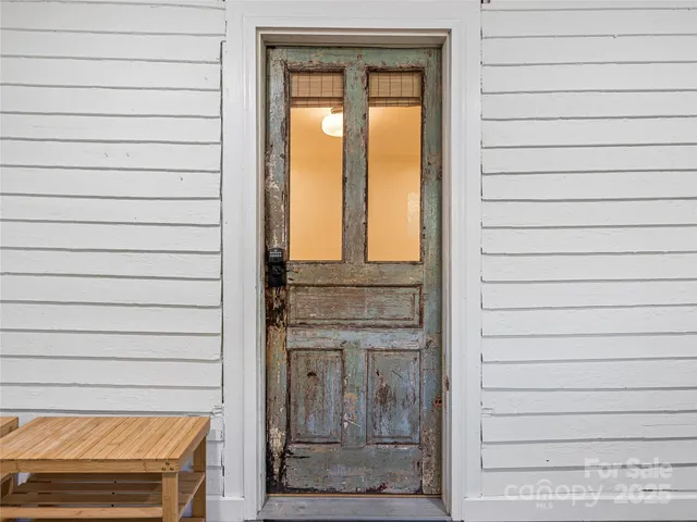 a view of front door