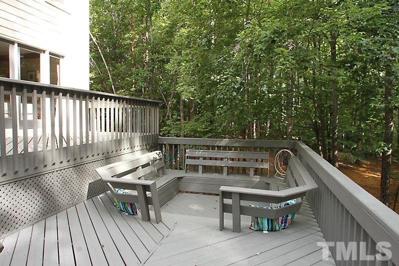 12332 Galway Drive Raleigh, NC 27613 - Photo 22 of 25 Middle level of the 3 level deck. One of the largest decks on any home I have seen. Great for outdoor living, playing and entertaining.