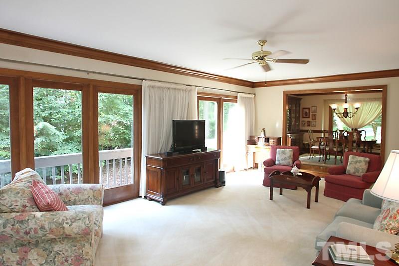 12332 Galway Drive Raleigh, NC 27613 - Photo 5 of 25 Another view of the large, expansive family room and windows