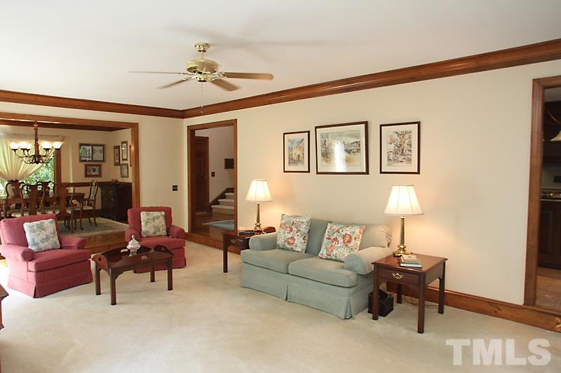 12332 Galway Drive Raleigh, NC 27613 - Photo 6 of 25 Final shot of the family room - looking back into the entrance foyer and dining room.