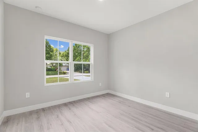 wooden floor in an empty room