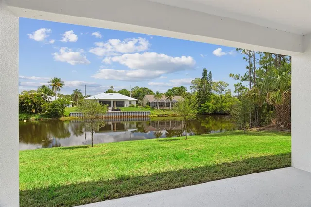 a view of a backyard with plants