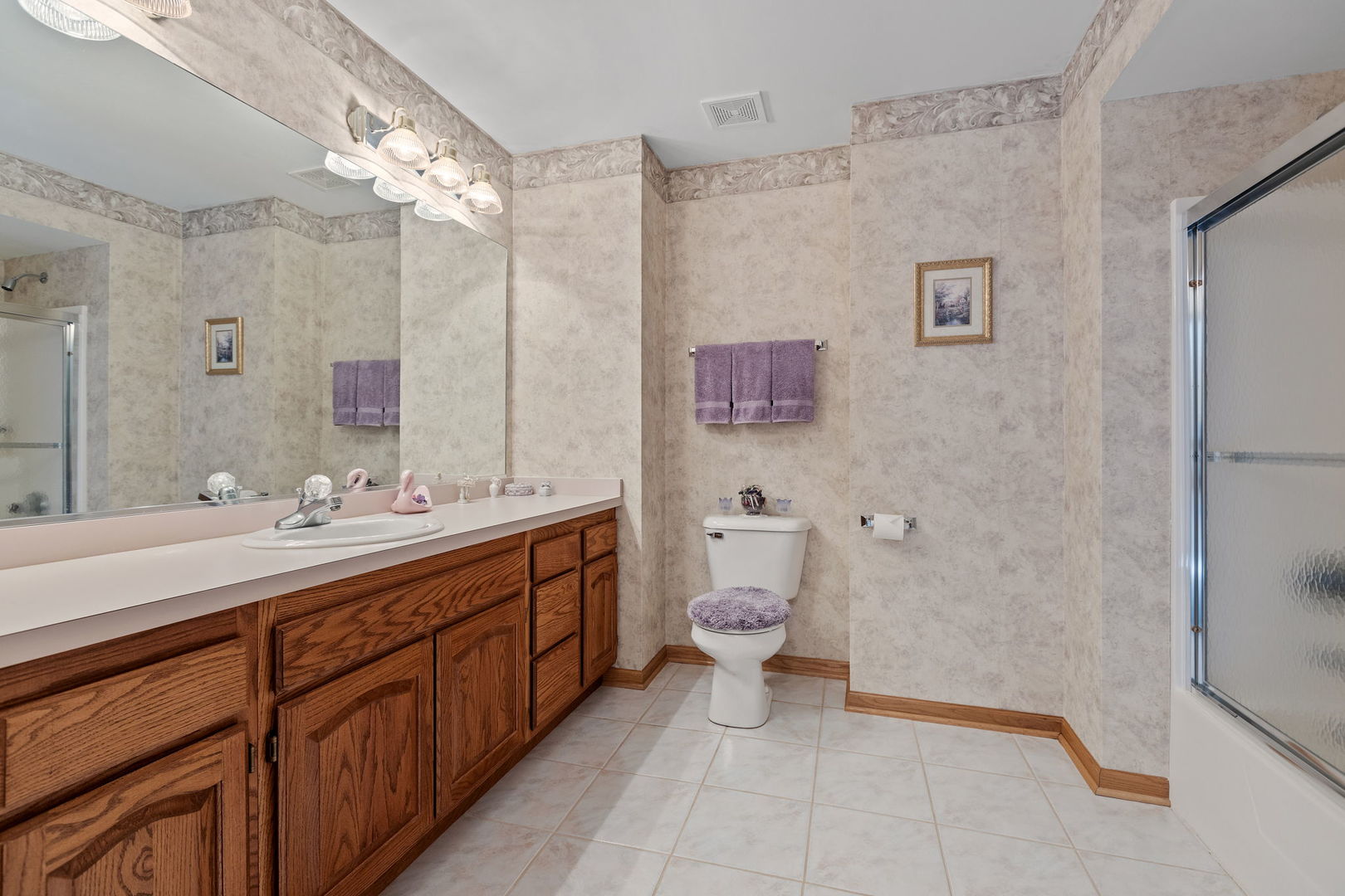 1 West Richton Road Crete, IL 60417 - Photo 14 of 17 a bathroom with a double vanity sink mirror and toilet