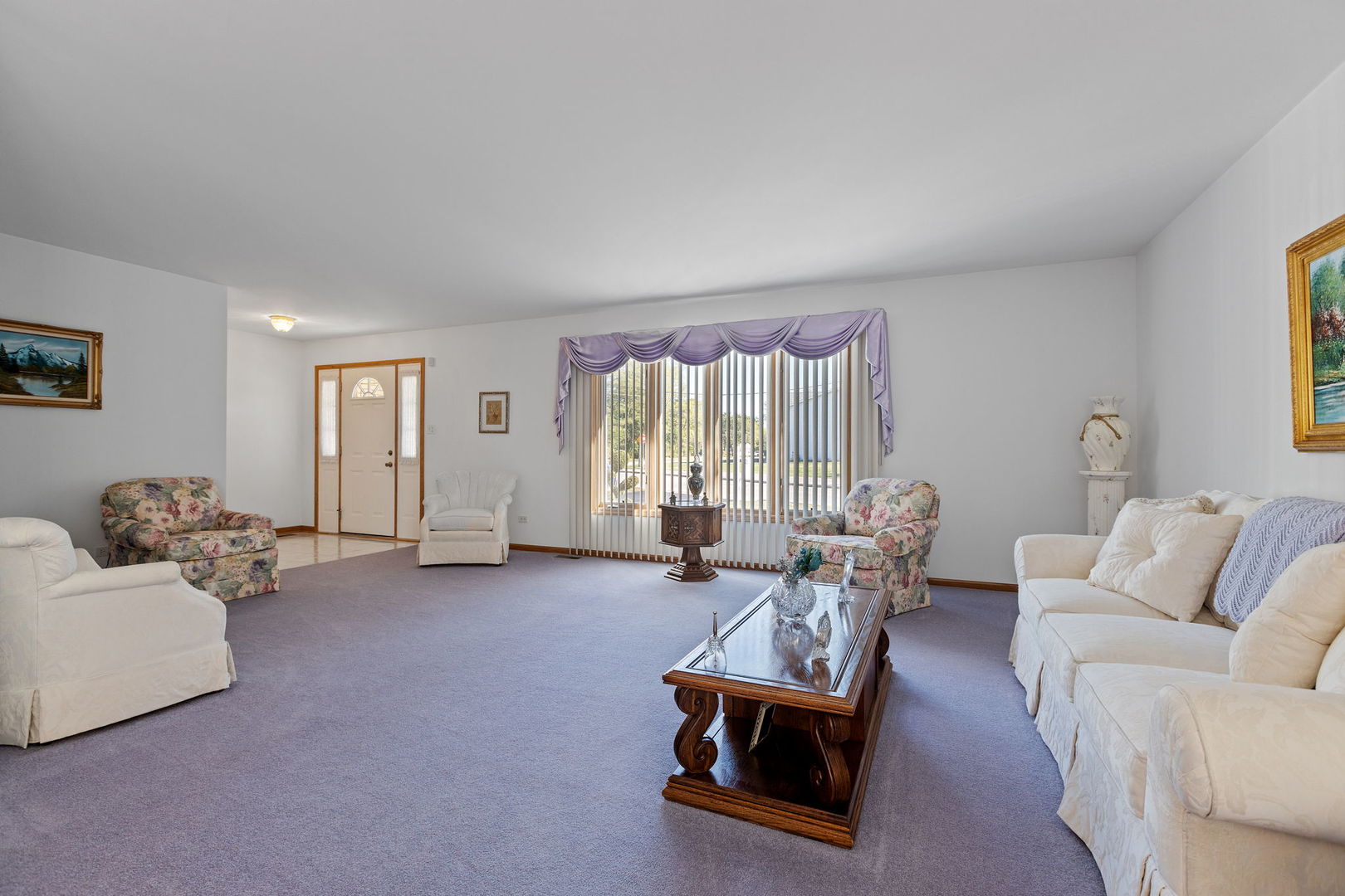 1 West Richton Road Crete, IL 60417 - Photo 3 of 17 a living room with furniture and a large window