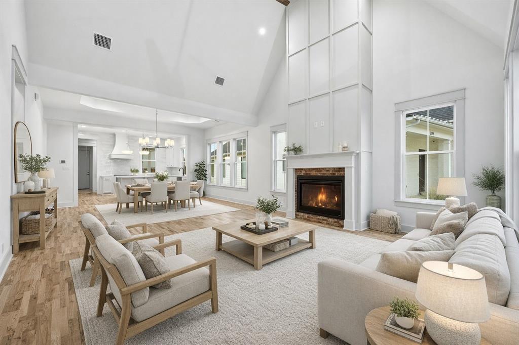 321 Garrett Way Midlothian, TX 76065 - Photo 20 of 28 a living room with furniture fireplace and a fireplace