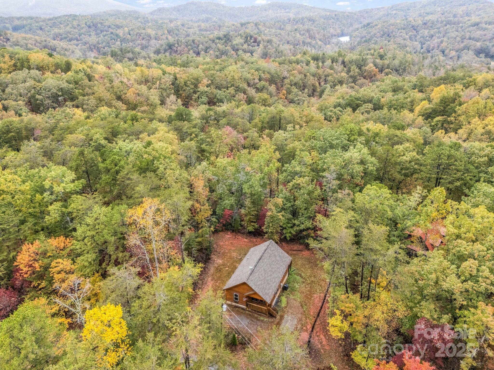 174 Doves Way Lake Lure, NC 28746 - Photo 38 of 42 a view of a city with lush green forest