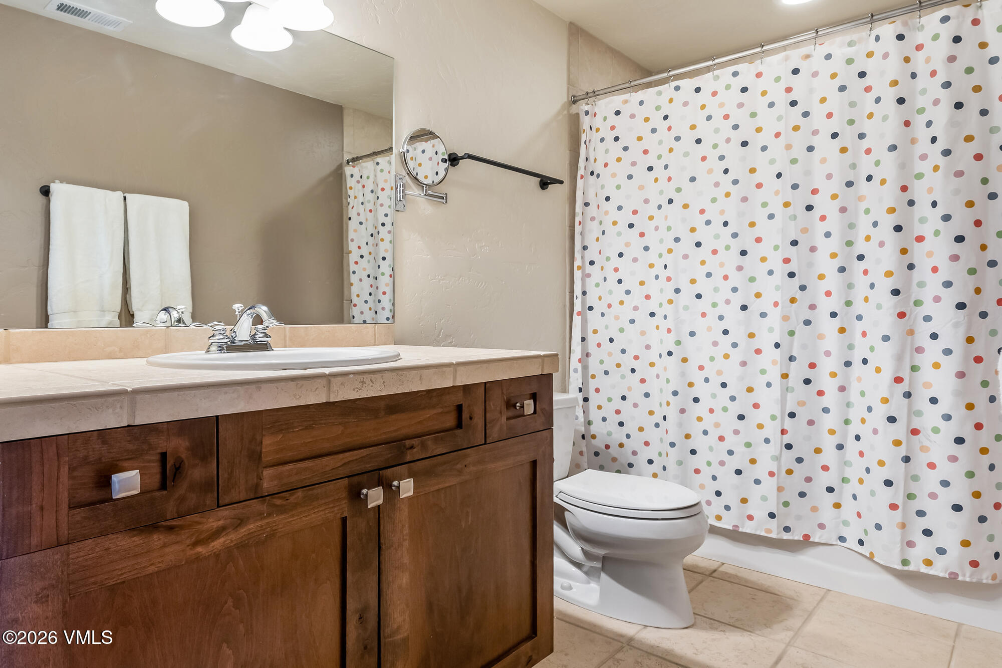 32 Newquist Street Eagle, CO 81631 - Photo 25 of 57 a bathroom with a granite countertop sink a toilet and a mirror