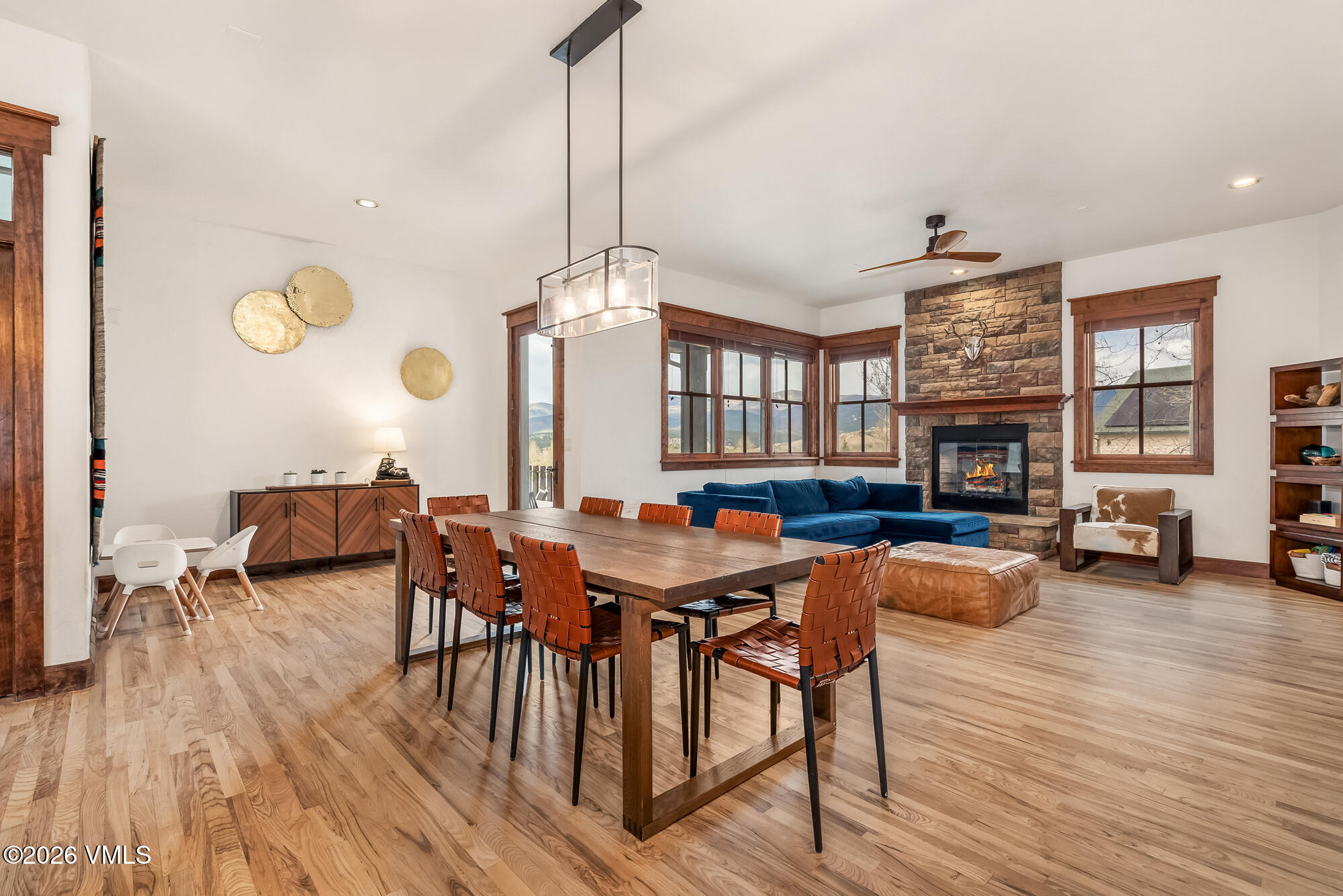 32 Newquist Street Eagle, CO 81631 - Photo 7 of 57 a view of a dining room with furniture window and wooden floor