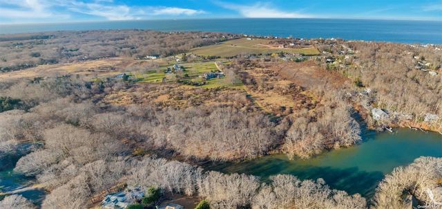a view of a lake with a mountain