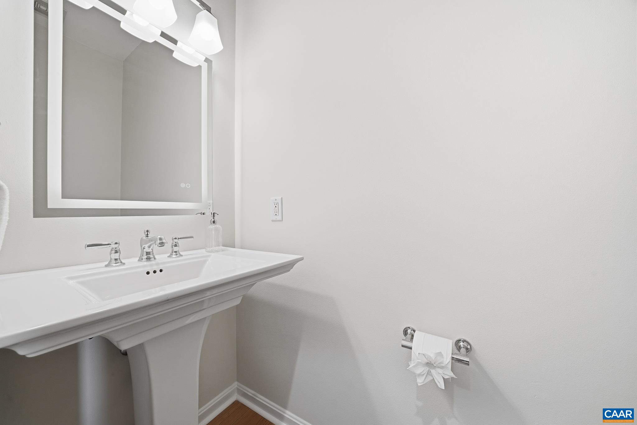 6518 Jefferson Mill Road Scottsville, VA 24590 - Photo 48 of 60 a bathroom with a sink and a mirror