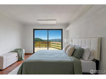 a living room with a couch and a table