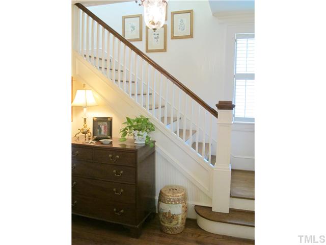 2238 The Circle Raleigh, NC 27608 - Photo 4 of 23 a view of entryway with wooden floor