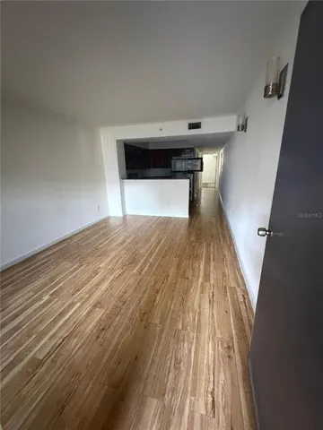 a view of wooden floor in a room