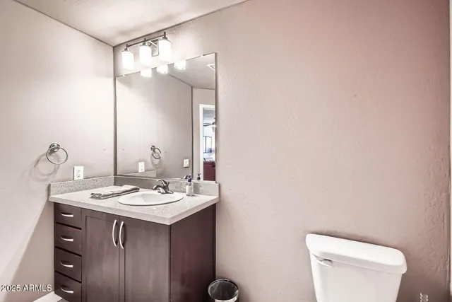 a bathroom with a sink and a toilet