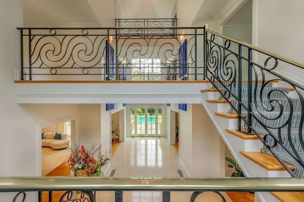 a view of a entryway