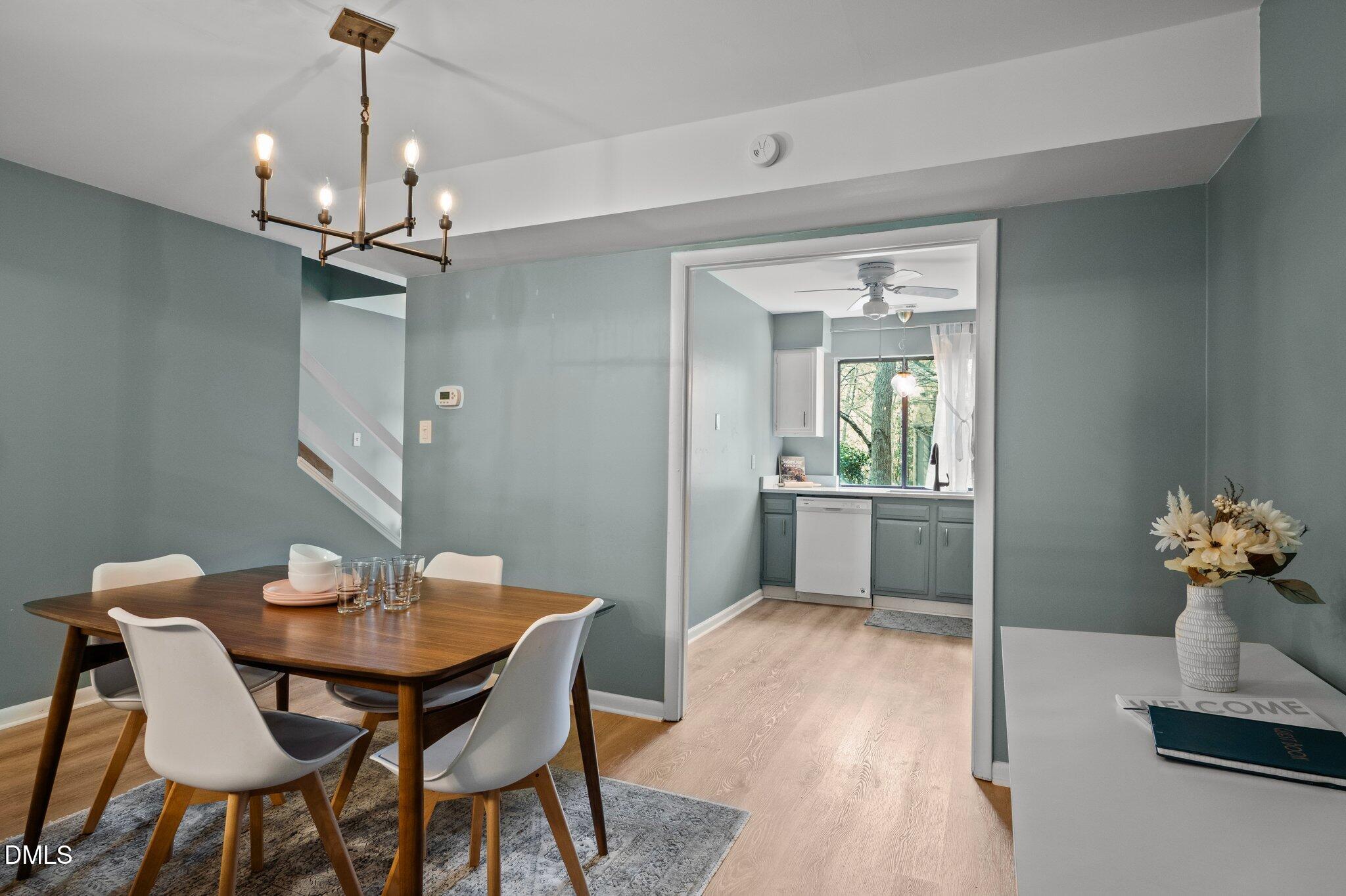 3080 Colony Road, Unit 3080A Durham, NC 27705 - Photo 12 of 36 Dining Room View into Kitchen