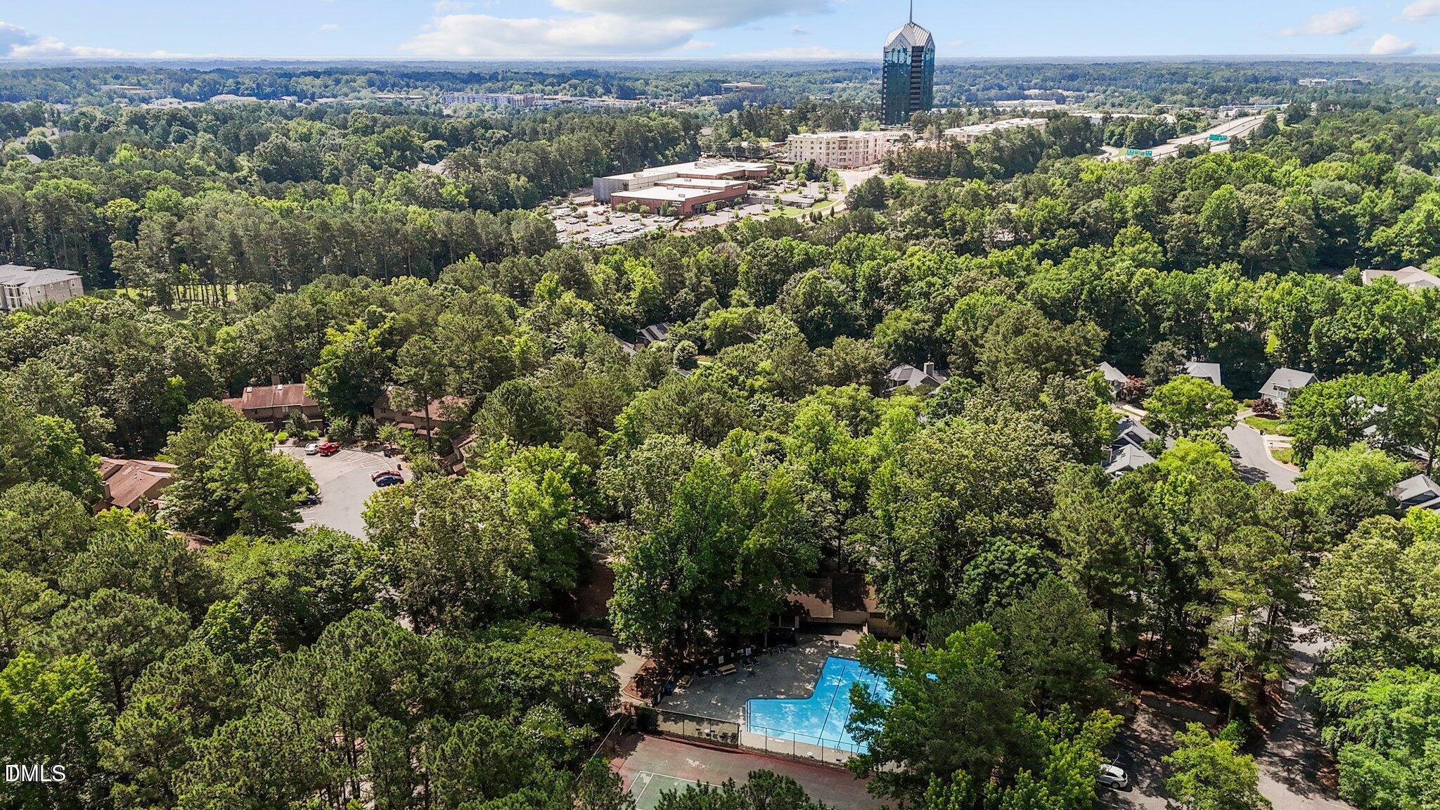 3080 Colony Road, Unit 3080A Durham, NC 27705 - Photo 36 of 36 Pool & view toward DT Durham