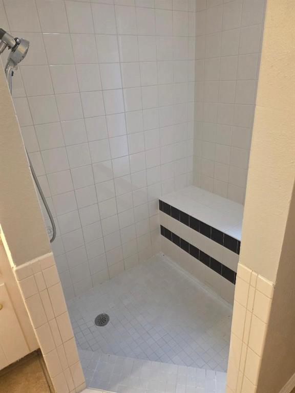 Undisclosed Address Hurst, TX 76054 - Photo 15 of 29 UNIQUE STEP DOWN TUB AND SHOWER WITH SITTING LEDGE