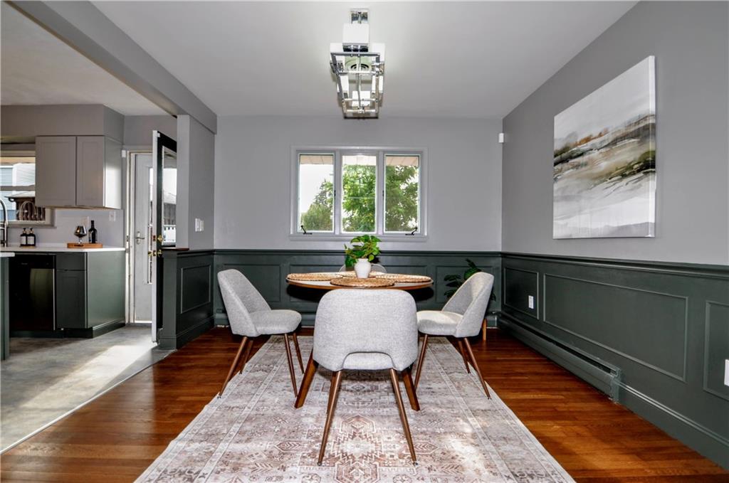 1168 Elm Street Monaca, PA 15061 - Photo 14 of 48 a view of a dining room with furniture window and wooden floor