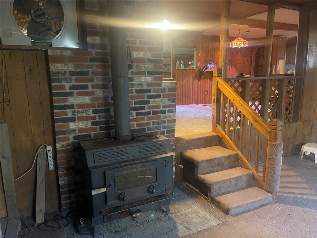 617 Fullingmill Road Mercer, PA 16137 - Photo 10 of 18 view of living room area with steps leading to the dining room and kitchen